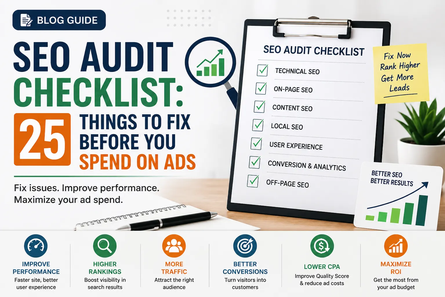 SEO Audit Checklist: 25 Things to Fix Before Spending on Ads