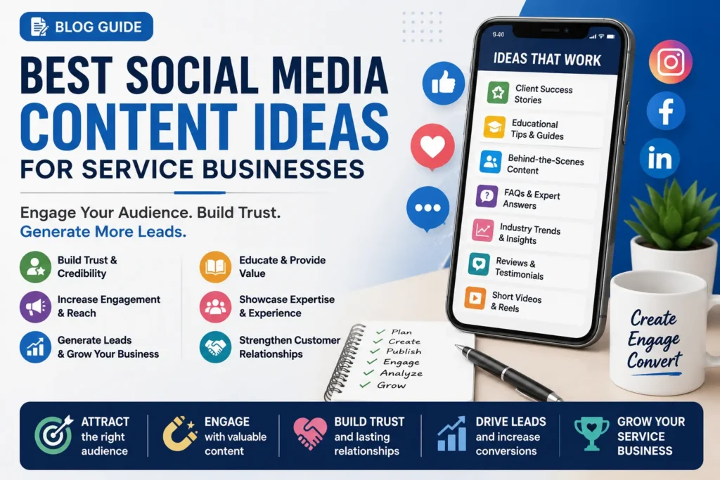 Best Social Media Content Ideas for Service Businesses That Drive Leads & Engagement