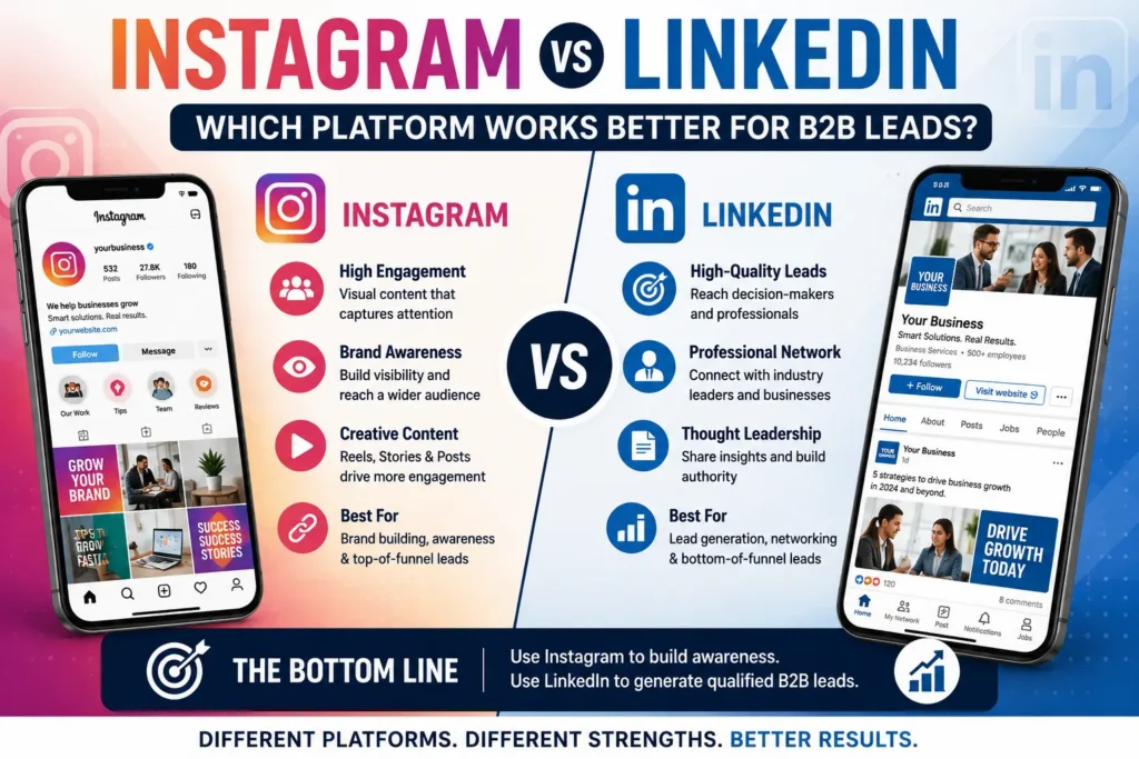 Instagram vs LinkedIn: Which Platform Works Better for B2B Leads?